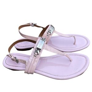 Coach Caterine Petal Pink Thong Flat Sandals